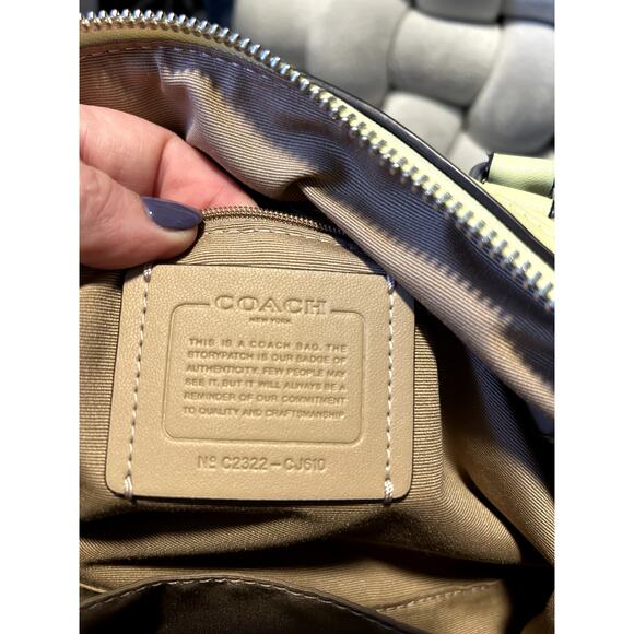 Coach Seafoam Green Rowan Quilted Crossbody - Picture 9 of 9